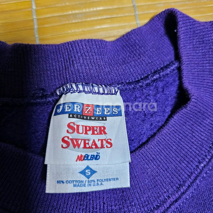 90s JERZEES기모스웻티100Made in USA--1