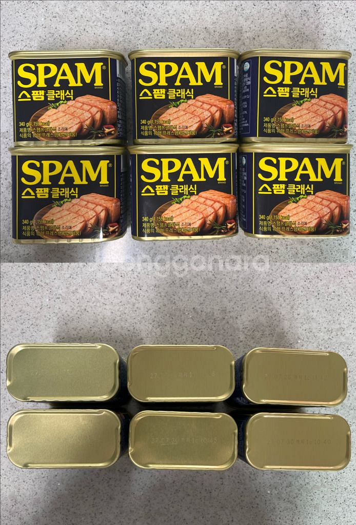 [일괄판매] 스팸 클래식 340g 6개--0