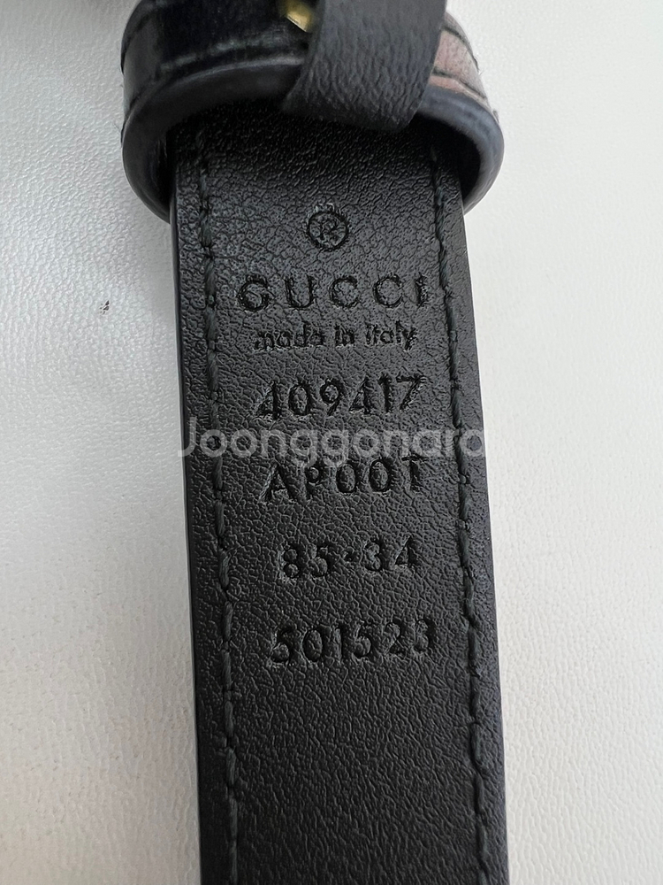 [중고명품 럭스올 울산점] 구찌 GG 마몽 씬 벨트--6