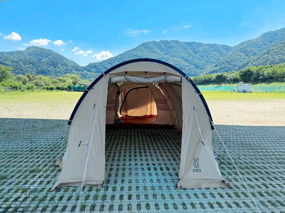 가마보코 3M 대형 돔텐트(탄색) 이미지