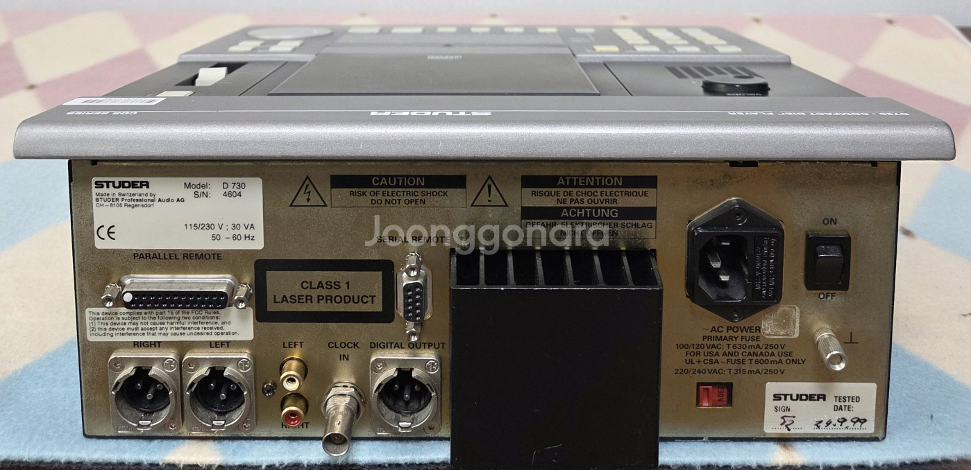 STUDER CD 플래이어 D730--4