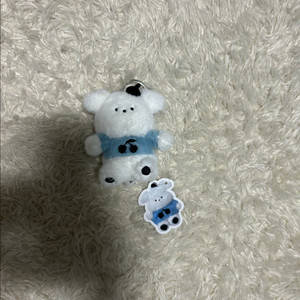 (새상품) 플러피 강아지 키링 가방고리