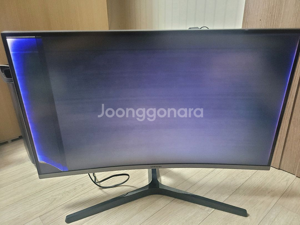 고장난 삼성 QHD 144hz 27인치 커브드모니터--0