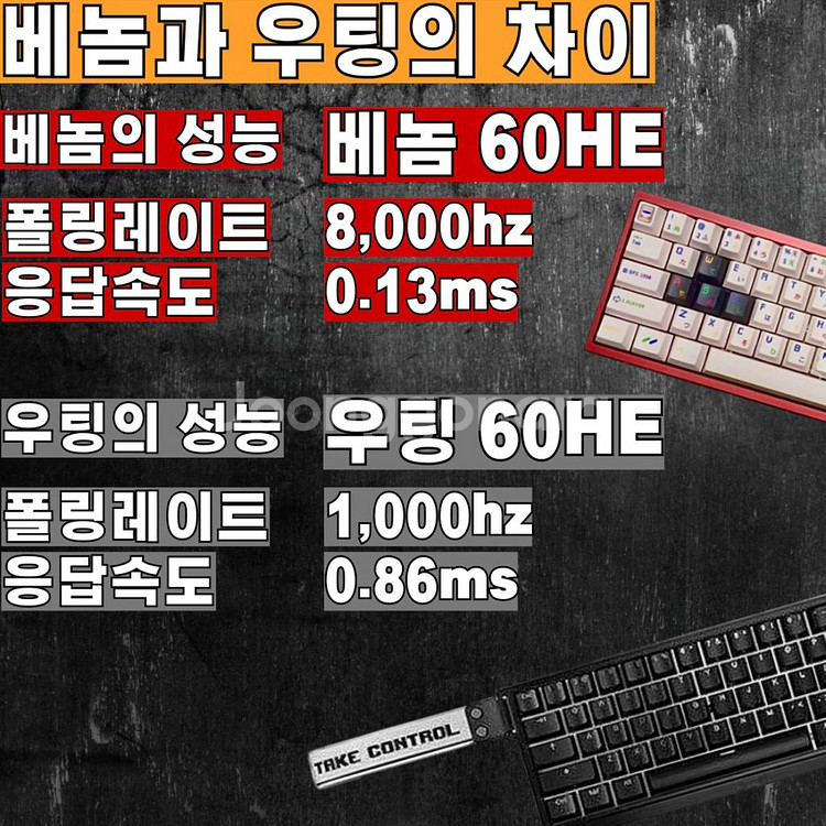 발로란트 성능1위 키보드, 베놈60HE 프리미엄 풀옵션--4