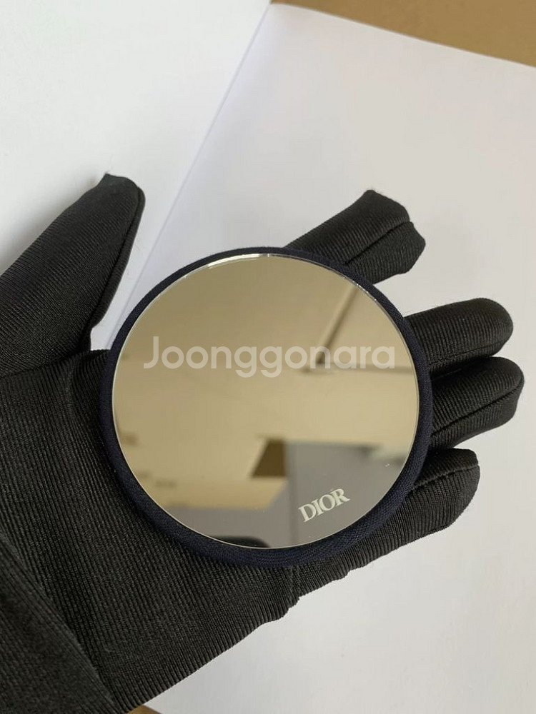 디올 화장품거울 손거울 블랙 단품--0