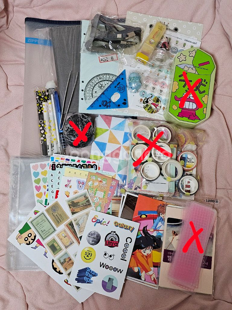 일괄B다꾸용품 처분 인스 떡메 화일 볼펜 등--0