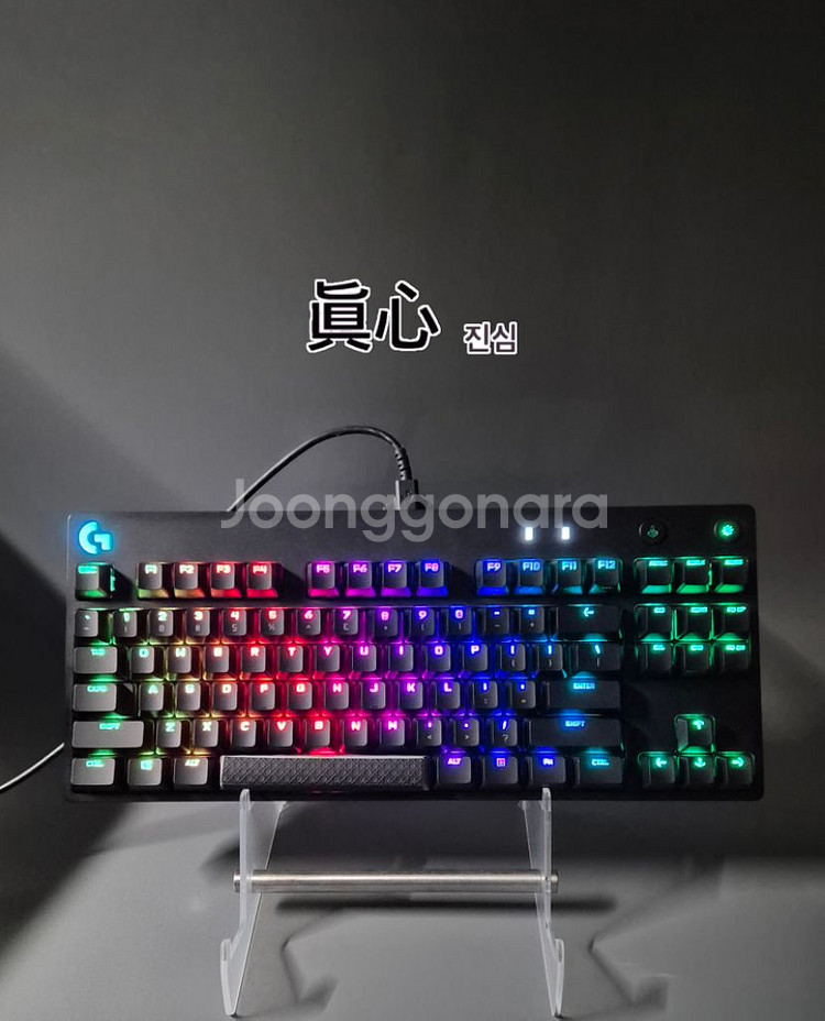 로지텍 G PRO 홀리판다 풀윤활 게이밍 기계식 키보드--1