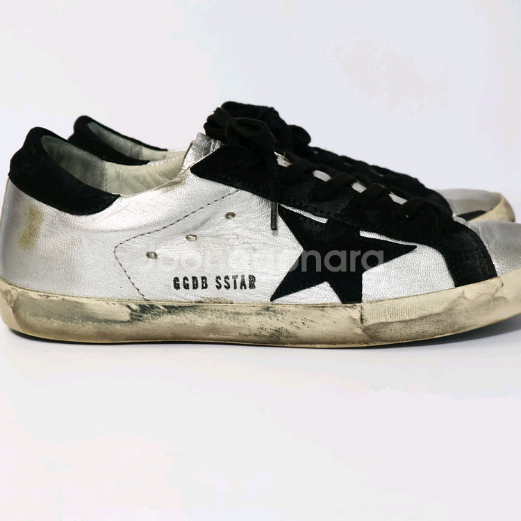 골든구스 슈퍼스타 블랙탭 빈티지 스니커즈 40/255--5