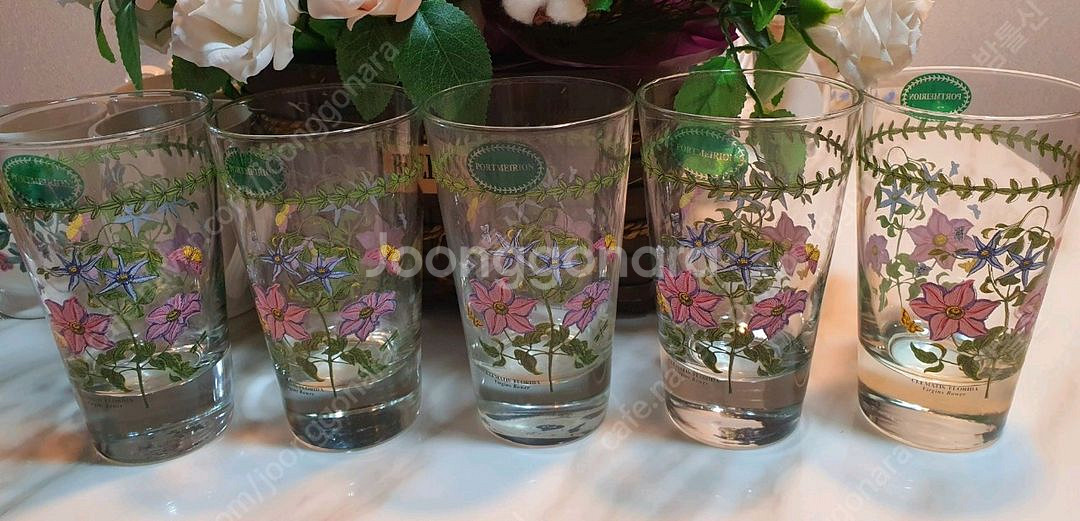 빈티지 U.S.A.포트메리온 하이볼글라스470ml 6개--2