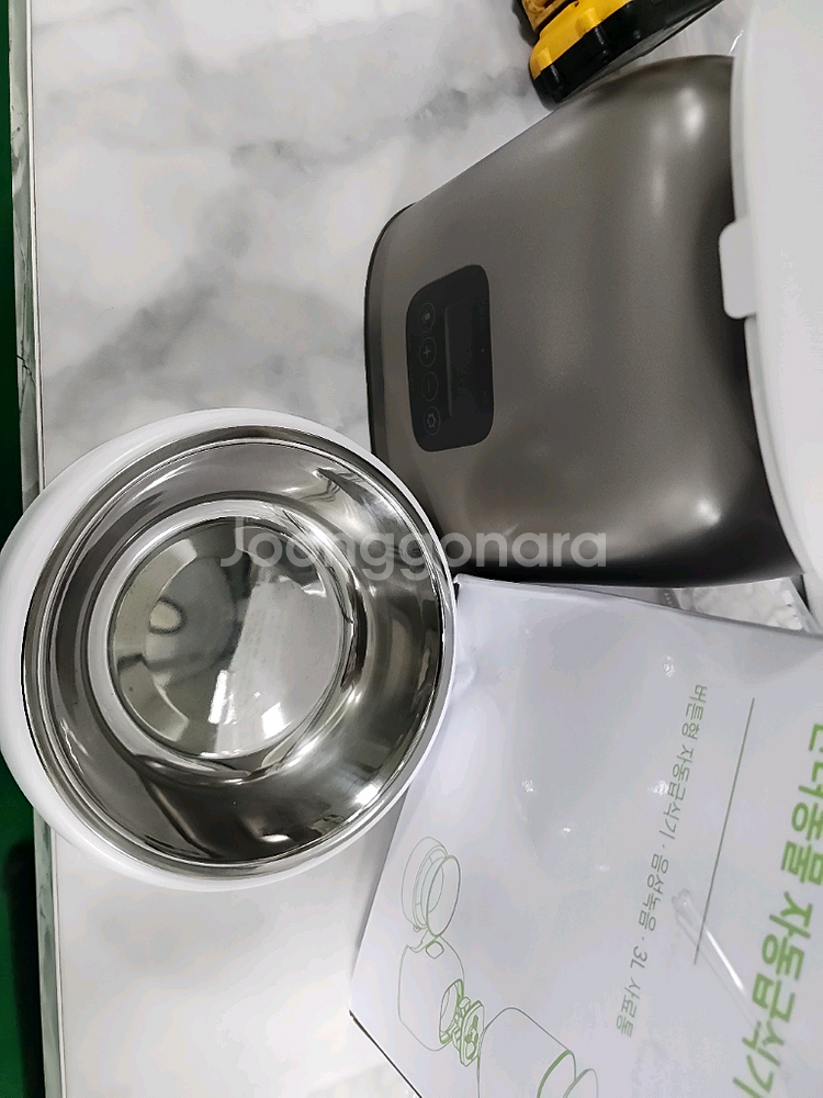 파우시 강아지 고양이 자동급식기 3L, 화이트 1개--3