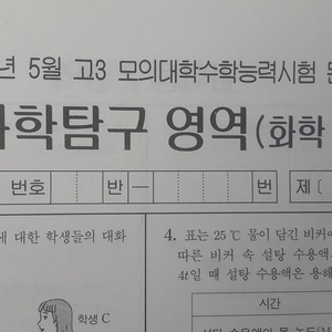 수능 대성 더 프리미엄 모의고사 5월 화학1