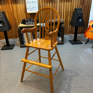 오크 앤틱 유아식탁 의자