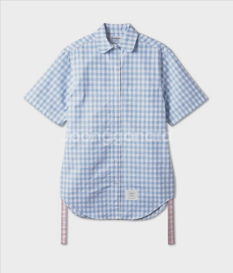 톰브라운 깅엄 체크 원피스--0