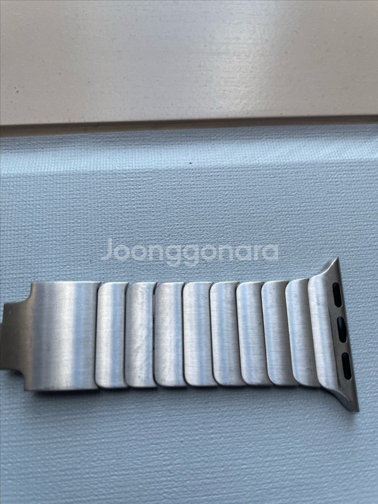 애플워치 링크 브레이슬릿 실버 정품 단품--3
