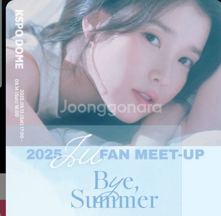 아이유 팬미팅 막콘 C구역 무대통로--0