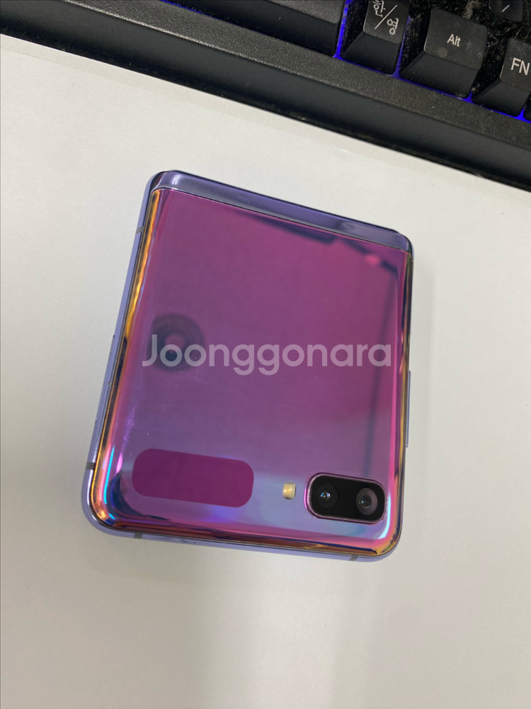 SK 갤럭시Z플립1 퍼플 외관깔끔 256GB 무잔상 점--0