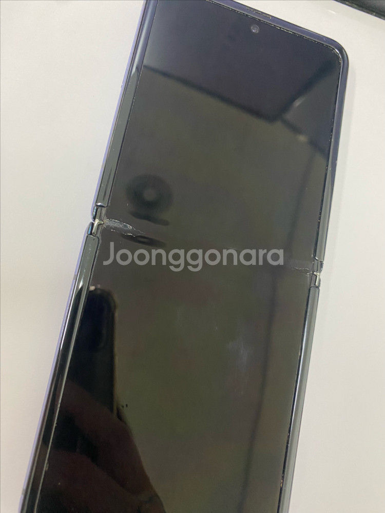 SK 갤럭시Z플립1 퍼플 외관깔끔 256GB 무잔상 점--3