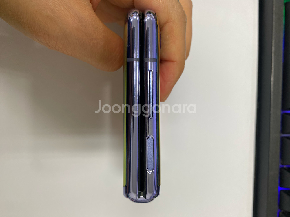 SK 갤럭시Z플립1 퍼플 외관깔끔 256GB 무잔상 점--7