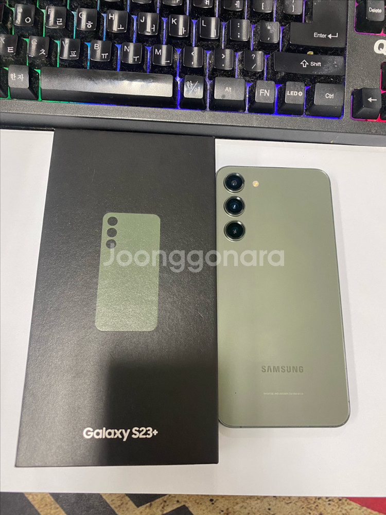 SK 갤럭시S23플러스 그린 A급 256G 무잔상메인폰--0