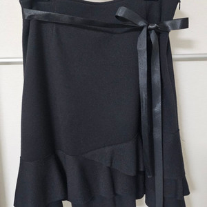 검정 리본 스커트 M