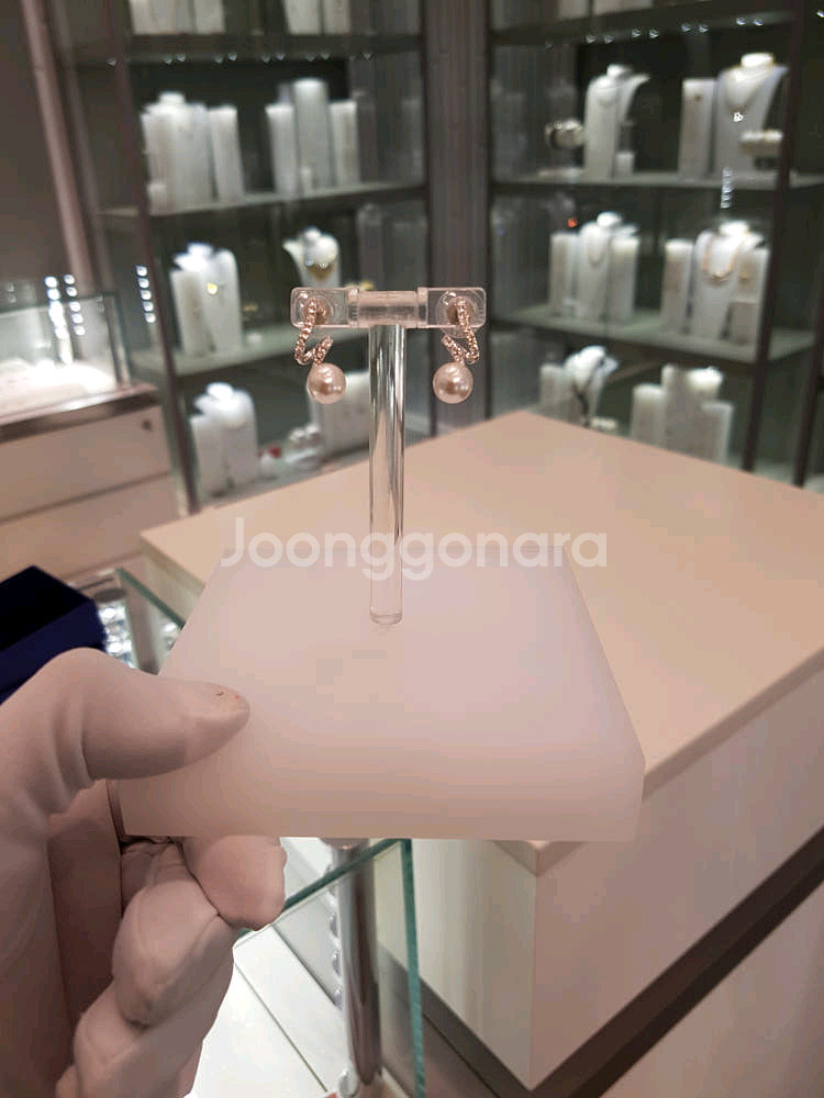 (새상품) 스와로브스키 진주 귀걸이--2