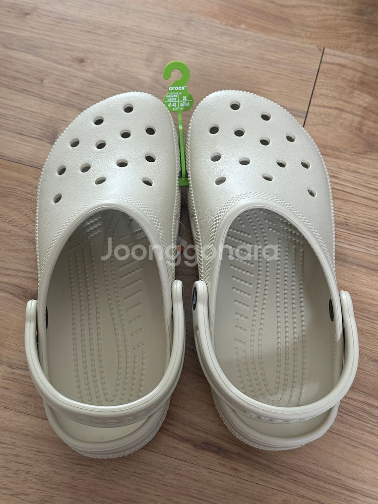 크록스 클래식 크로그 아이보리 새상품 265mm--0