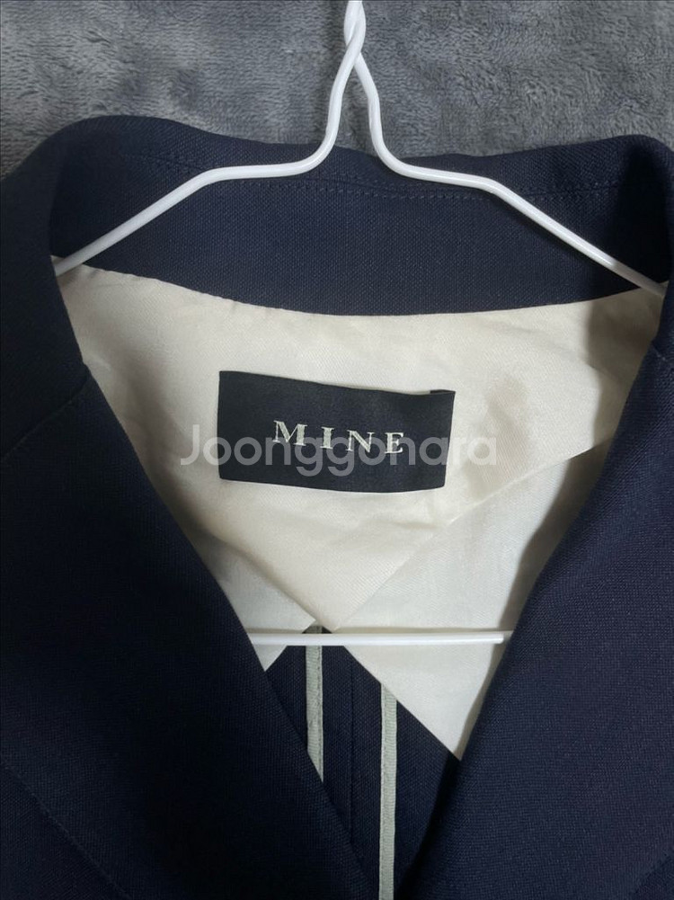 [무료배송] 한섬 마인 네이비 마 롱자켓--1