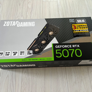 ZOTAC 게이밍 지포스RTX 5070 미개봉 판매