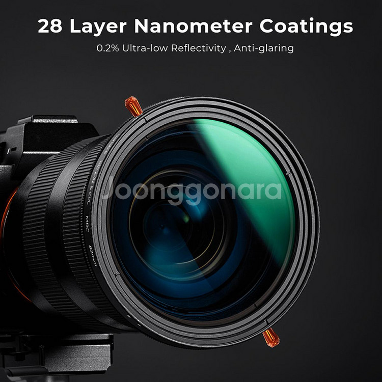 K&F 58mm 가변 ND2-32+CPL 필터 -캡포함--6