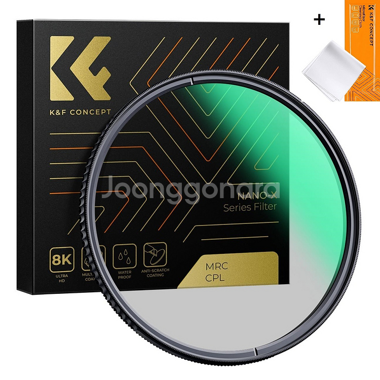 K&F 82mm Slim NANO-X CPL 필터--0