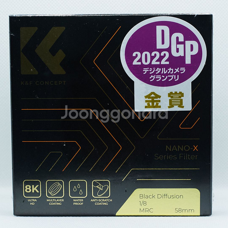 K&F 58mm NANO-X 블랙 미스트 1/8 필터--1