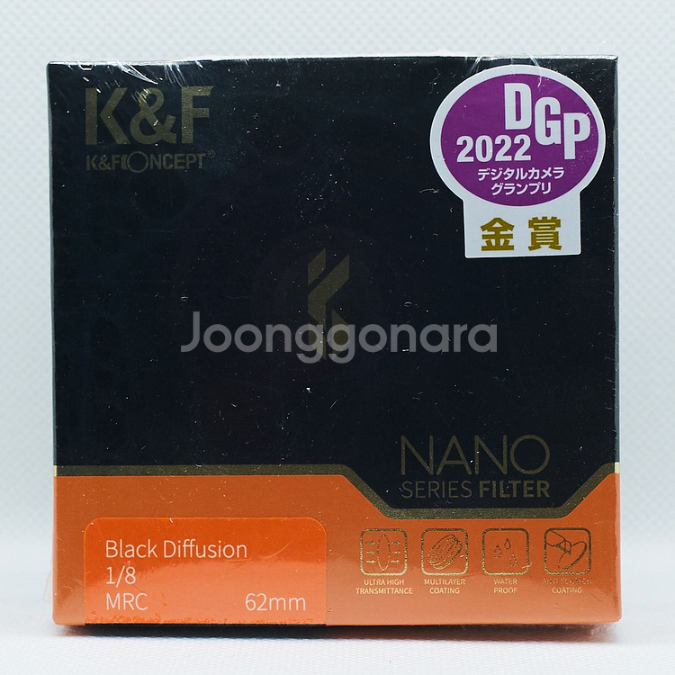 K&F 62mm NANO-X 블랙 미스트 1/8 필터--1