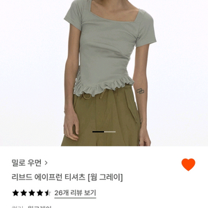 밀로 우먼 리브드 에이프런 티셔츠