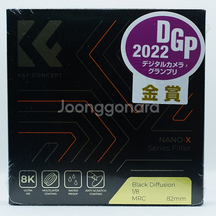 K&F 82mm NANO-X 블랙 미스트 1/8 필터--1
