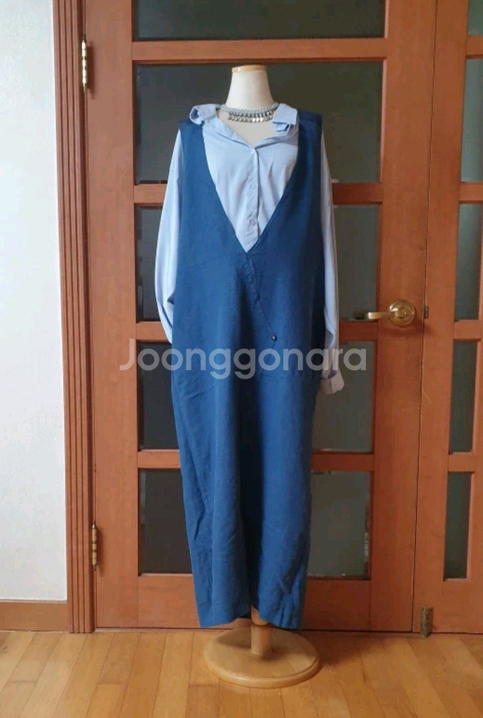 (새제품)몸빼 뷔스티에 린넨 맥시롱원피스+나시탑--0