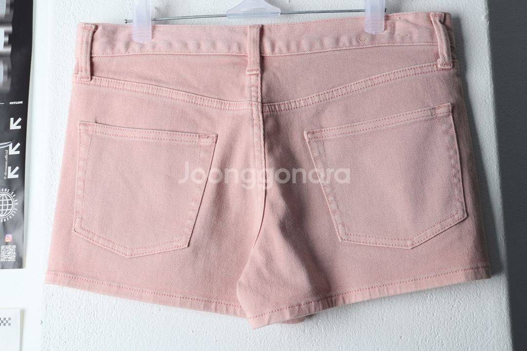 W(L) 브랜드빈티지 반바지 팬츠 유니클로 핑크 면--2