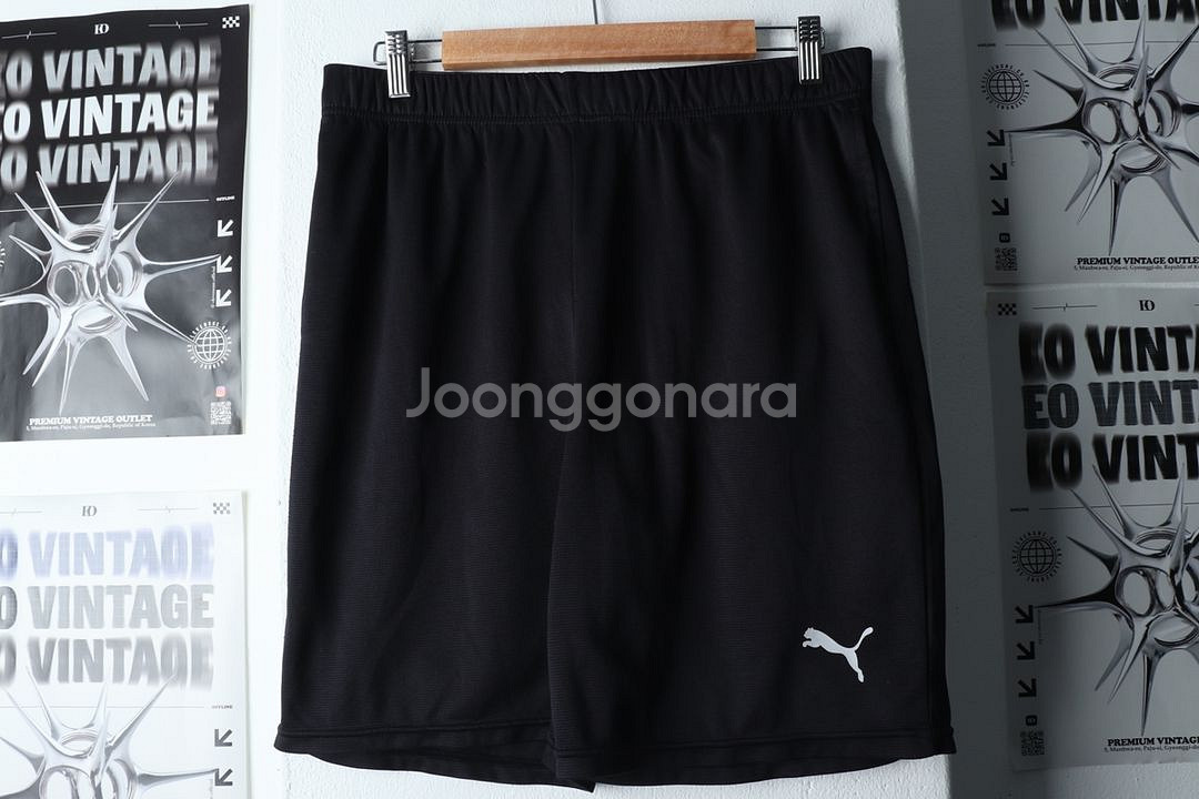 (M) 퓨마 반바지 팬츠 블랙 밴딩 올드스쿨--1