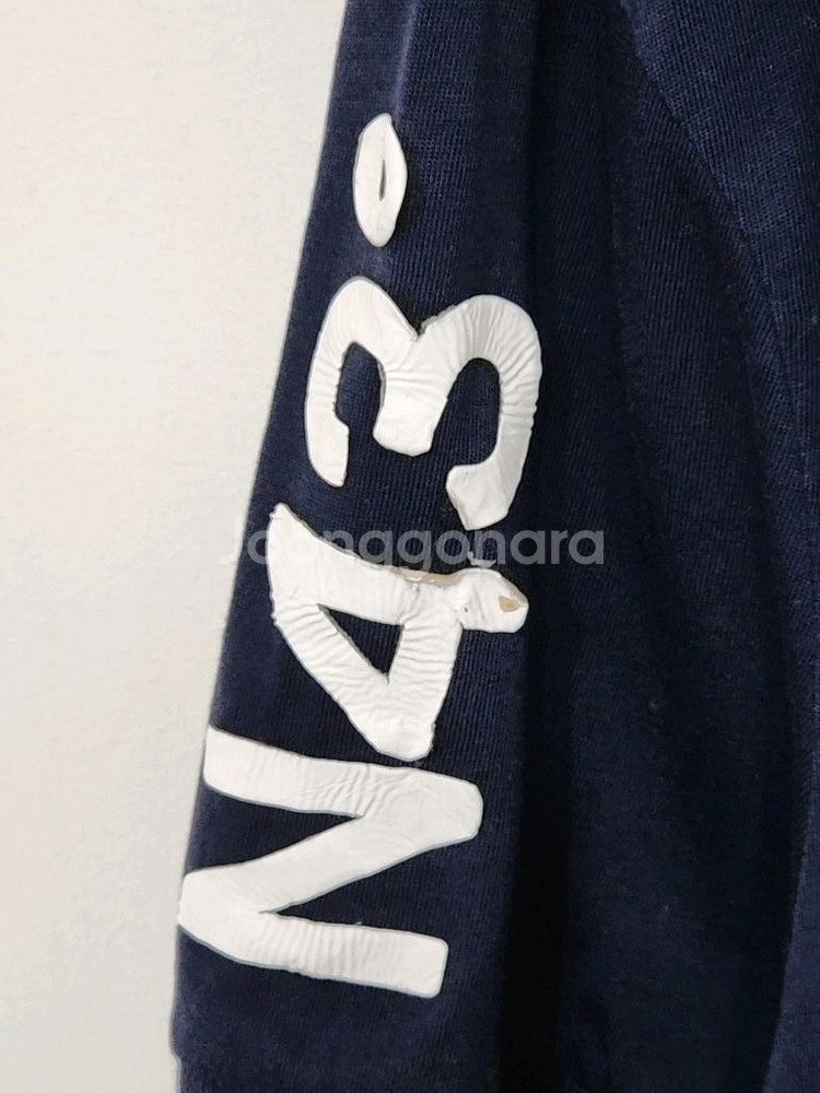 (M) 라코스테 반팔티 진곤색 라운드 티셔츠--4