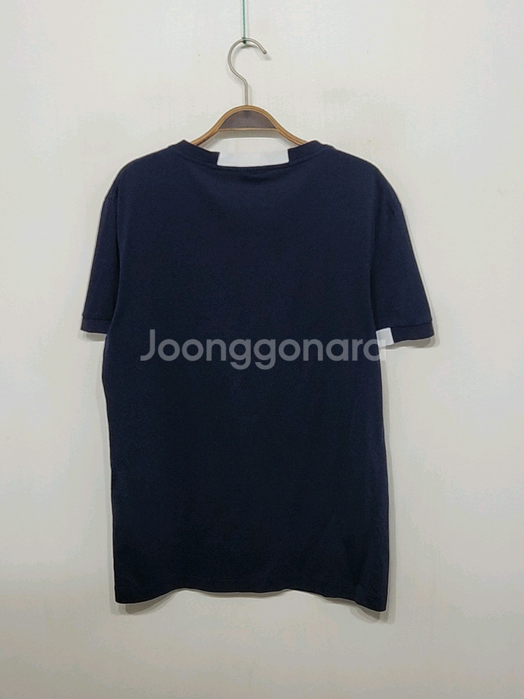 (M) 라코스테 반팔티 진곤색 라운드 티셔츠--6