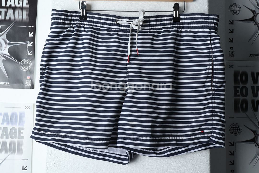 (4XL) 타미힐피거 반바지 팬츠 빅사이즈 밴딩 스윔--1