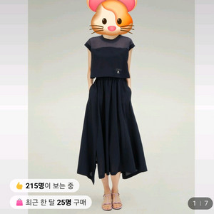 JJ지고트 언밸런스 시스루 배색 원피스 78