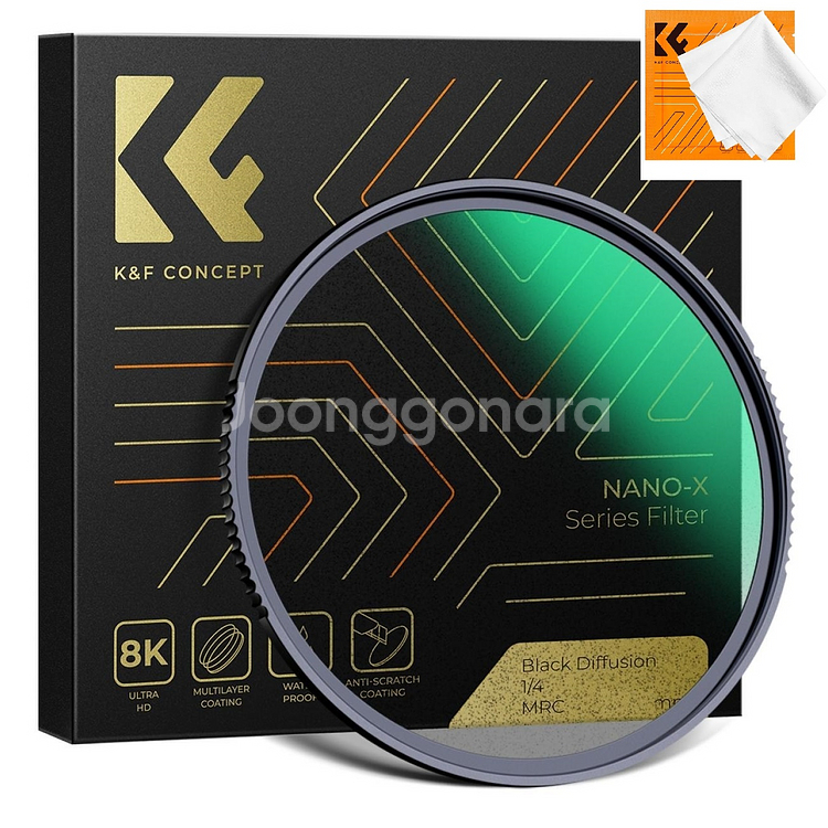 K&F 62mm NANO-X 블랙 미스트 1/4 필터--0