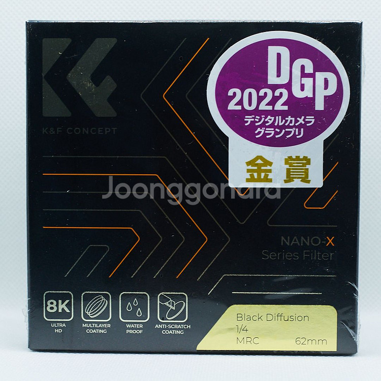 K&F 62mm NANO-X 블랙 미스트 1/4 필터--1