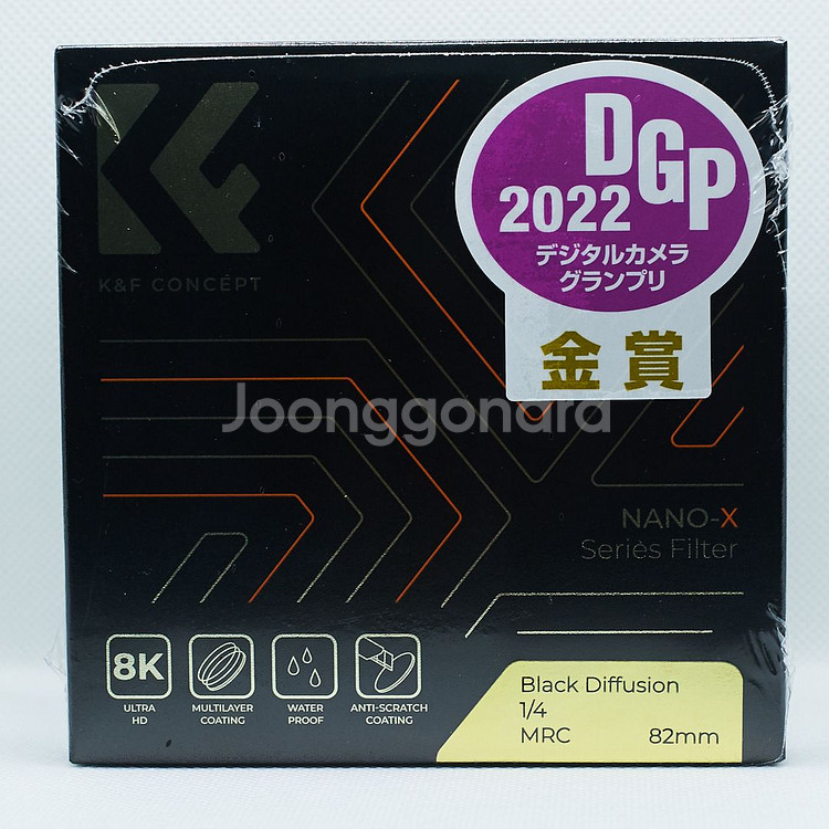 K&F 82mm NANO-X 블랙 미스트 1/4 필터--1