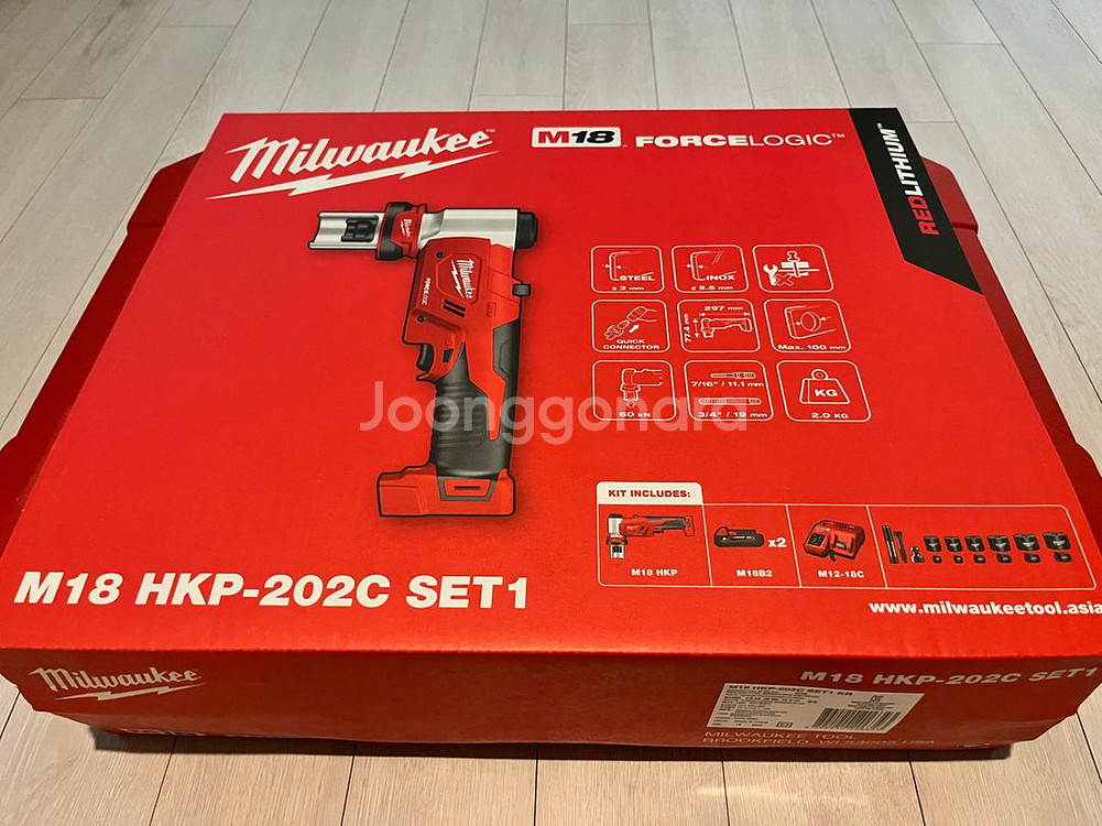 밀워키 6톤 유압 펀칭기,천공기 M18 HKP-202C--2