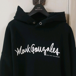 마크곤잘레스 검정 후드 티 가슴단면 53정도