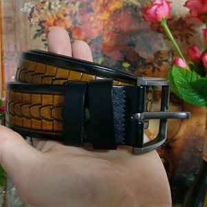 남자 예쁜 소 가죽 벨트(새상품)