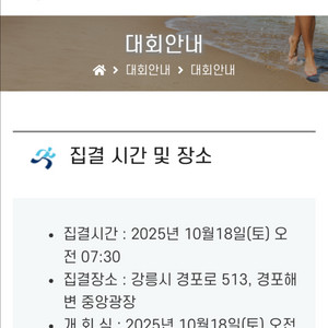 2025 경포마라톤 하프 양도합니다!