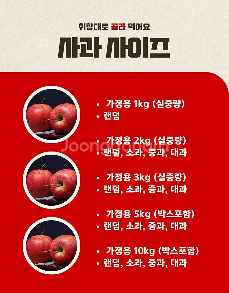 사과 10kg(중과) 무료배송 경북사과 가정용--5