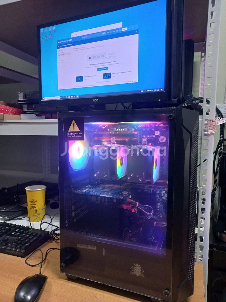 노드 pc 컴퓨터 본체 32코어 64스레드 팝니다.--0